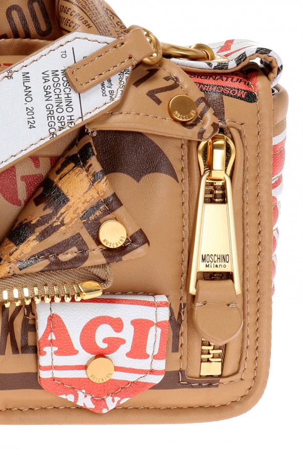 Biker jacket motif shoulder bag Moschino Vitkac Spain